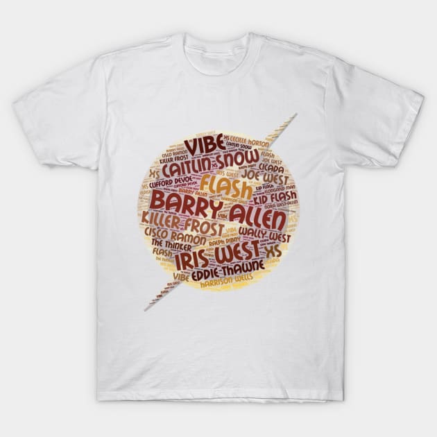 Flash Word Art T-Shirt by MyAwesomeBubble